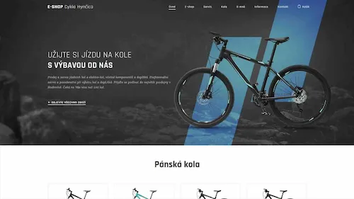 Ukázka e-shopu - webové stránky