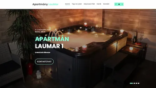 Apartmány LauMar - webové stránky